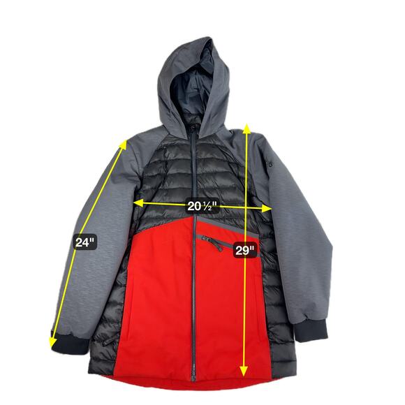 Spyder Volcano Red/Black Dylan Ski Jacket Boys Size 16 Skiing Snowboarding Snow - Picture 8 of 16